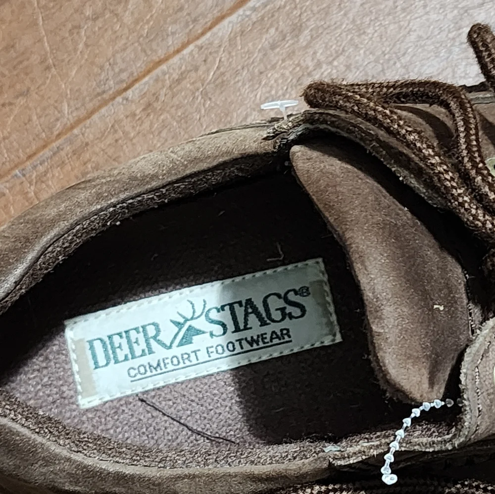 Deer Stags Men's Dark Brown Boat Shoes